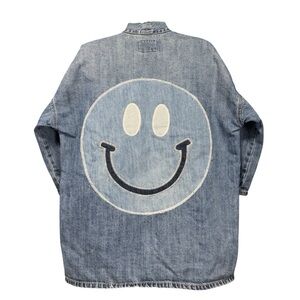 Lucky Brand Light Wash Kimono Denim Jacket, size XSmall